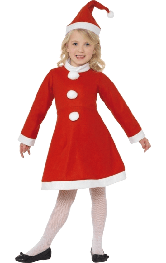 Kids Value Santa Girl Costume