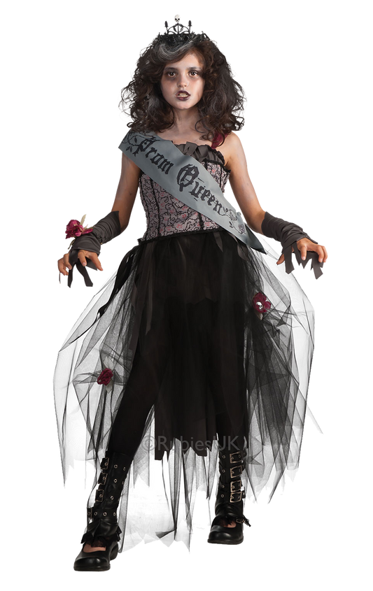 Kids Gothic Prom Queen Costume