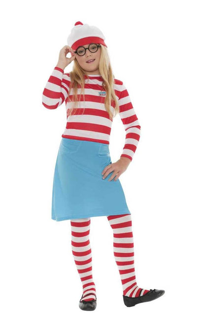 Kids Wheres Wally Wenda Costume