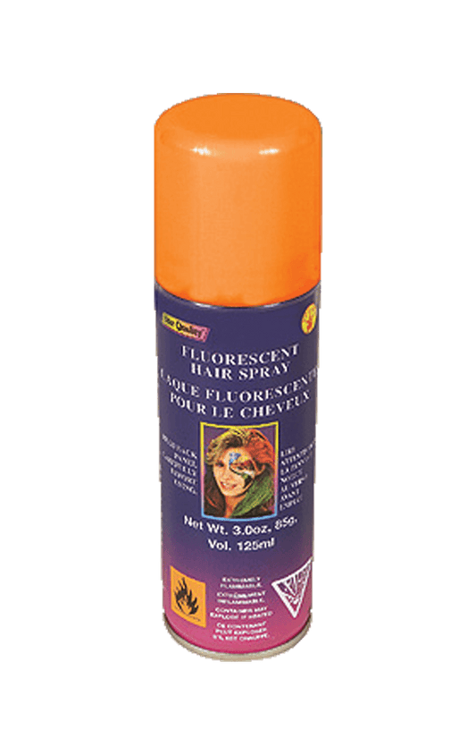 Orangefarbenes Haarspray Accessoire