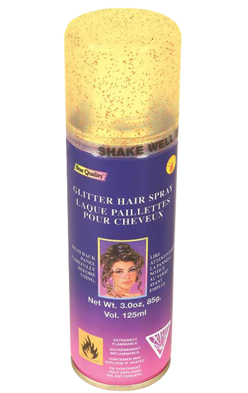 Gold Glitter Hairspray