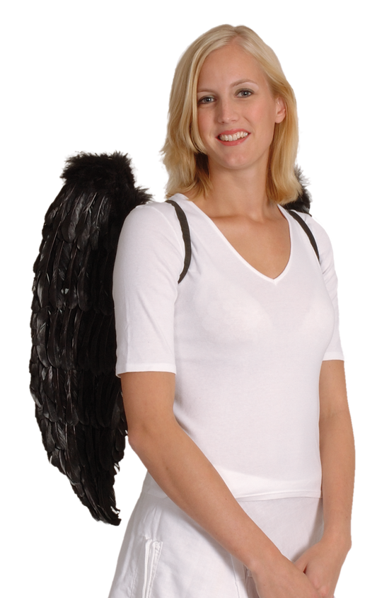 Black Angel Wings - Large