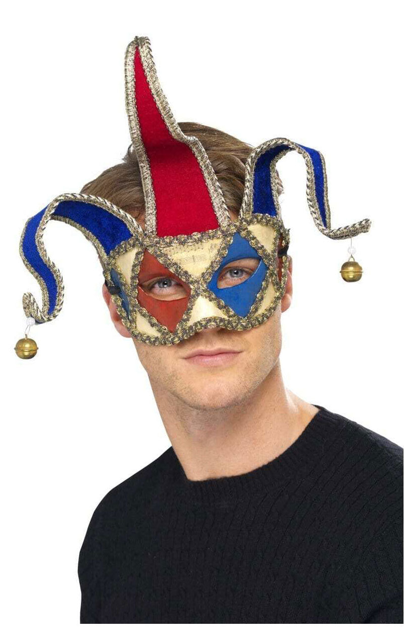 Venetian Musical Jester Facepiece