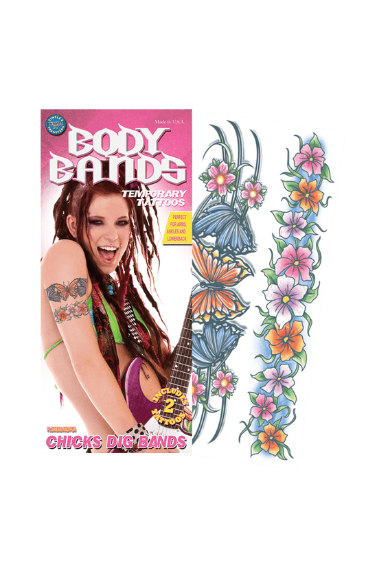 Flowers Body Band Tattoo