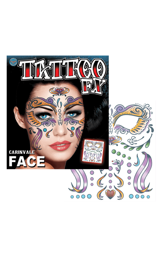 Accessoire de tatouage visage Carnivale