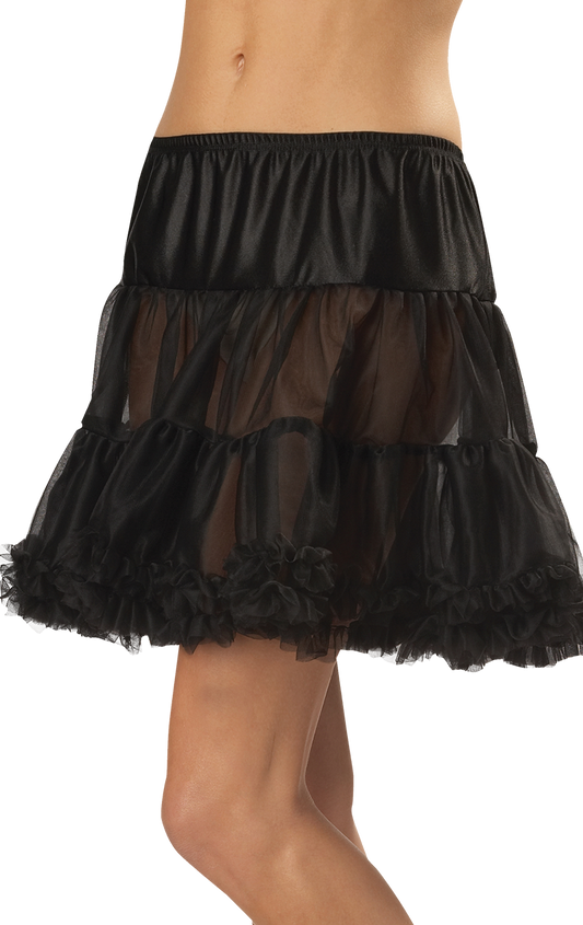 Ruffen Pettiskirt schwarz