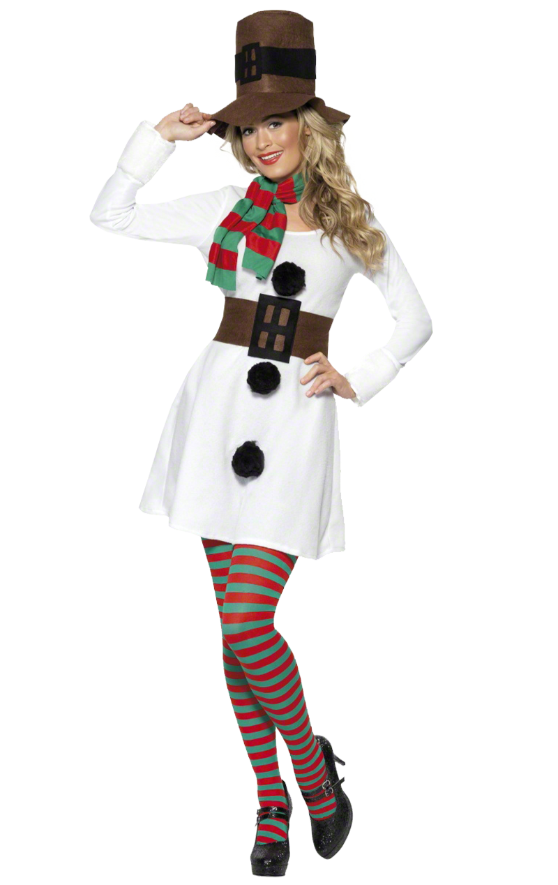 Womens Miss Snowman Costume