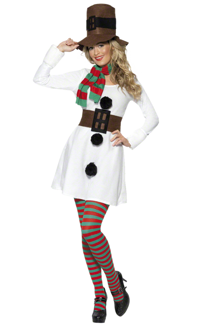 Womens Miss Snowman Costume