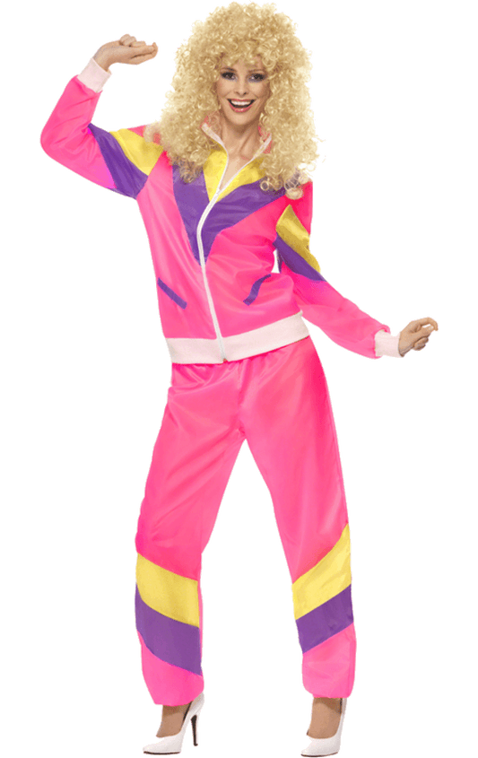 Womens 80s Retro Shellsuit Costume