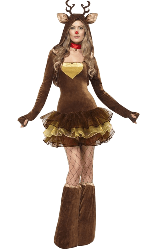 Womens Reindeer Dress Costume