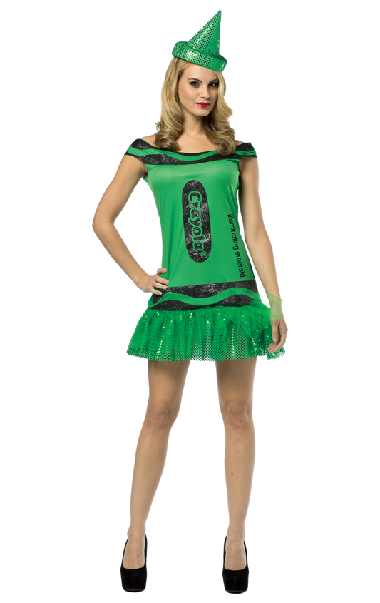 Ladies Emerald Crayola Crayon Costume