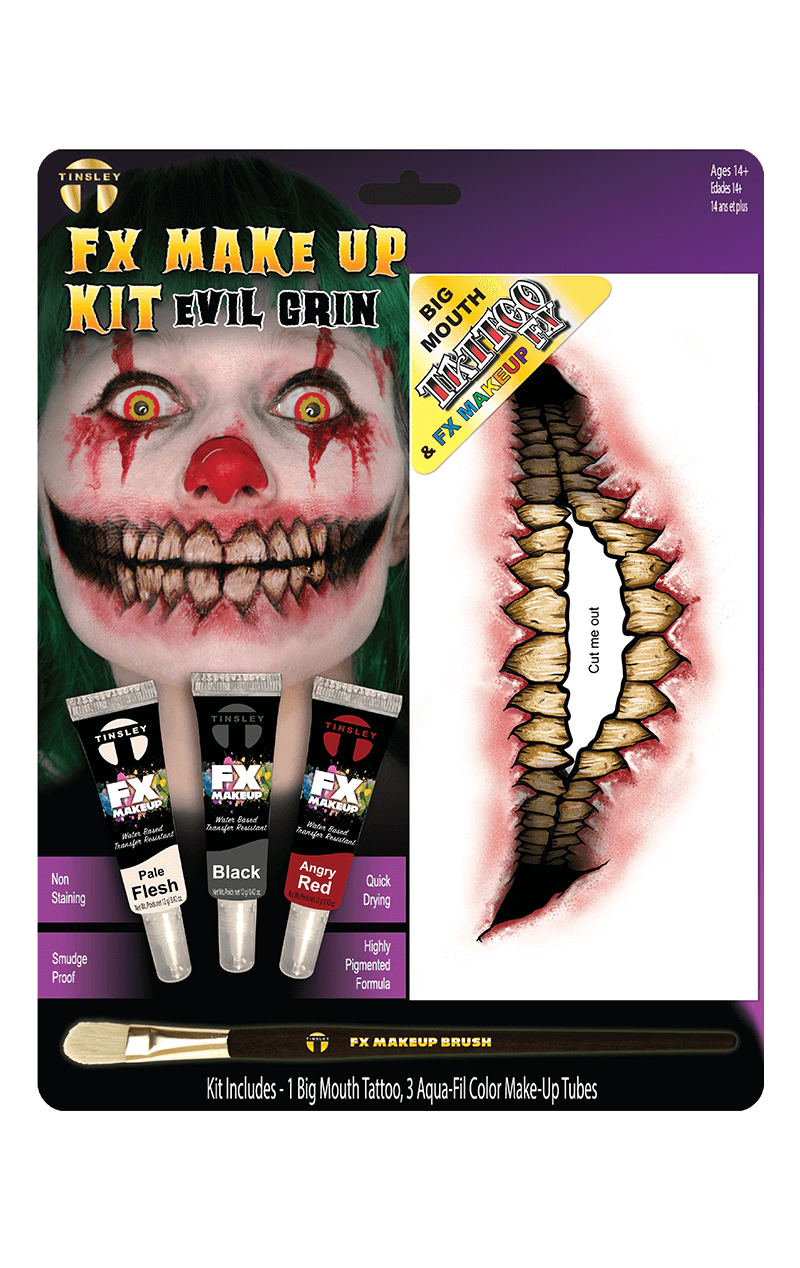 Evil Grin Makeup Kit Accessory