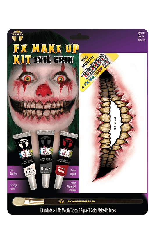 Evil Grin Makeup Kit Accessory