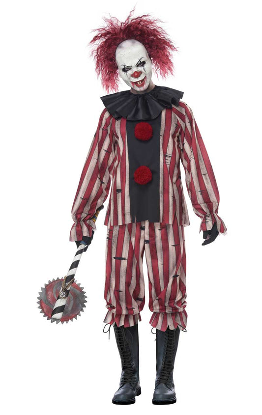 Déguisement clown cauchemardesque homme grande taille