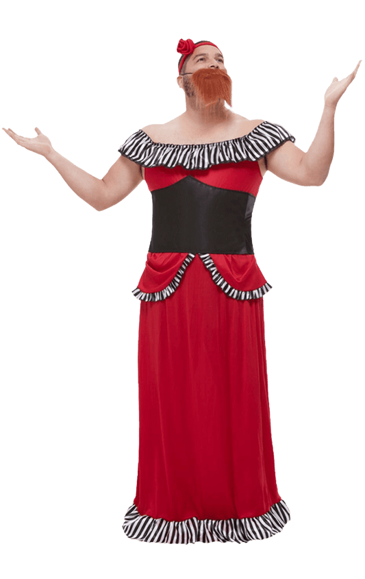 Mens Bearded Lady Costume