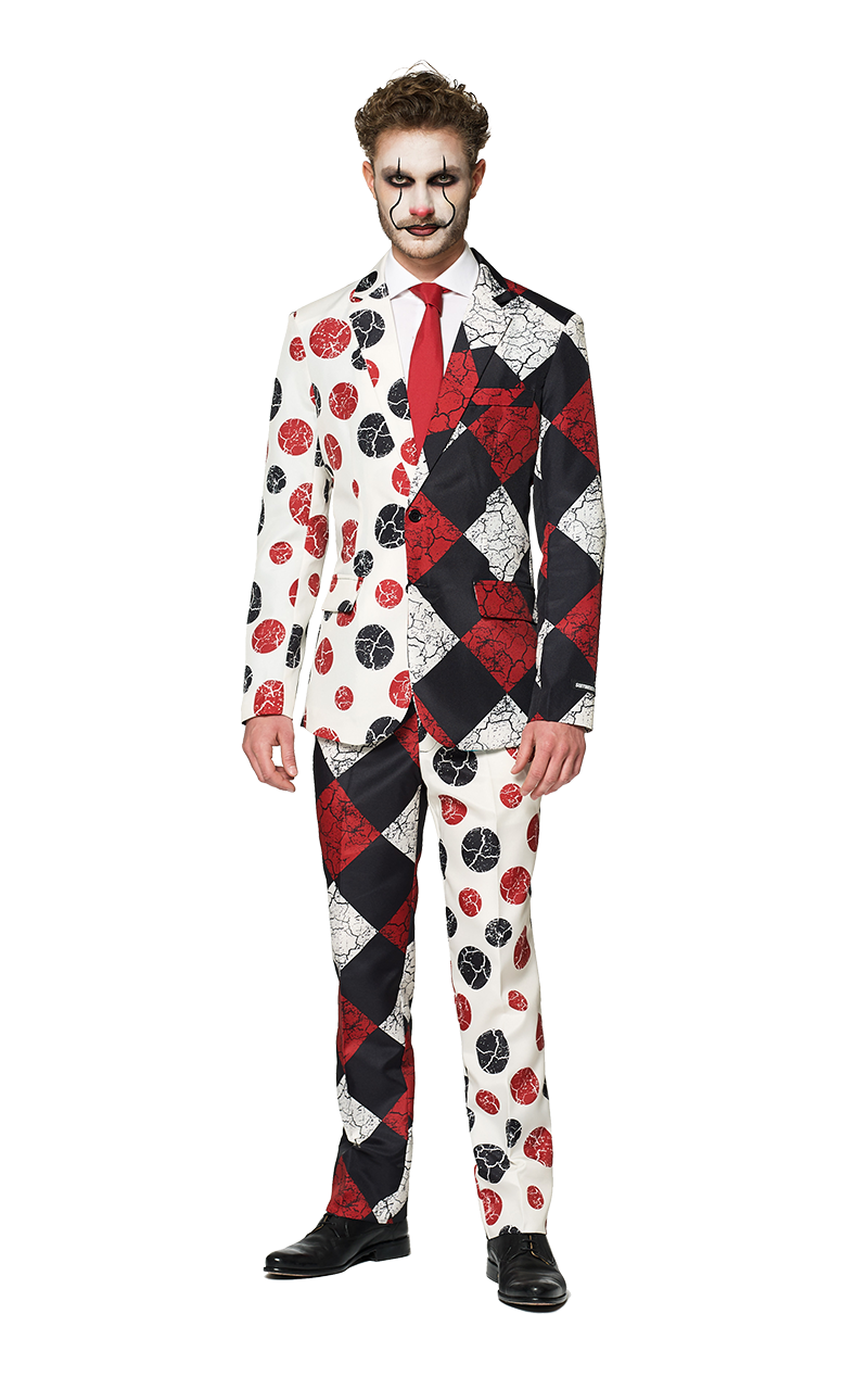 Costume d'Halloween de clown vintage pour homme de SuitMeister