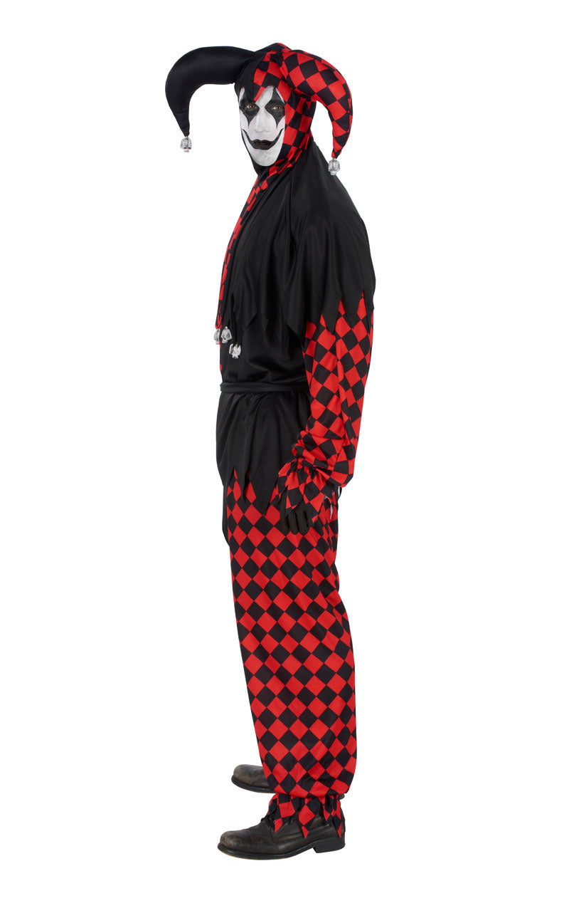 Adult Halloween Evil Jester Costume