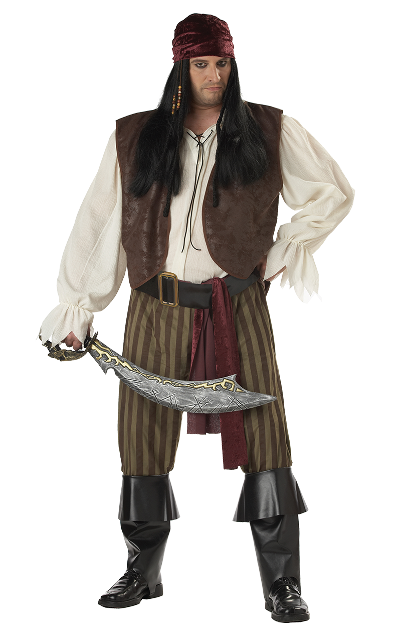 Déguisement pirate voleur homme grande taille