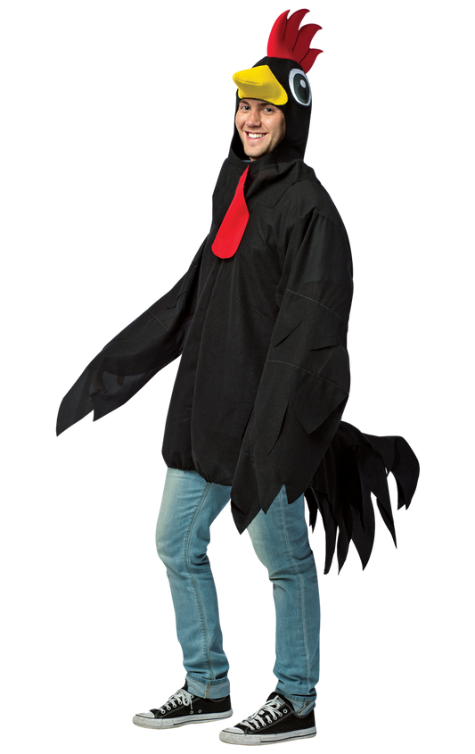 Adult Big Black Rooster Costume