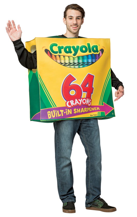 Adult 64 Box Crayola Crayon Costume