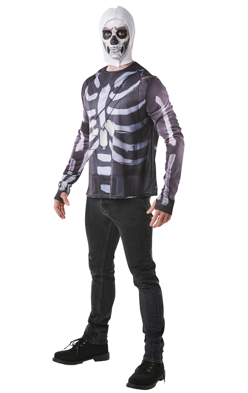 Adult Fortnite Skull Trooper Halloween Costume