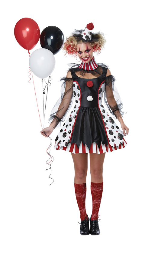 Ladies Twisted Clown Costume