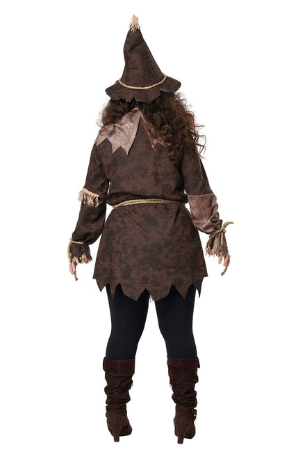 Womens Plus Size Creepy Scarecrow Costume