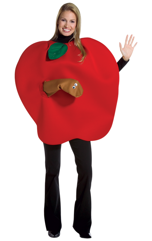 Pomme avec Costume de Ver