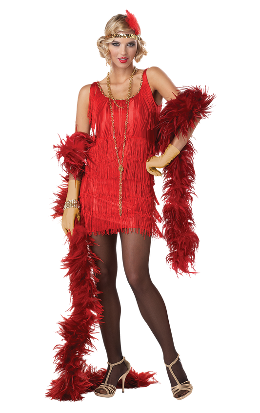 Red Fashion Flapper Costume