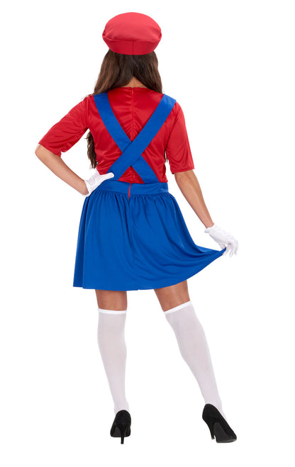 Womens Red Italian Plumber Dress