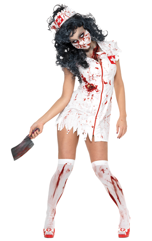 Womens Possessed Zombie Nurse Costume