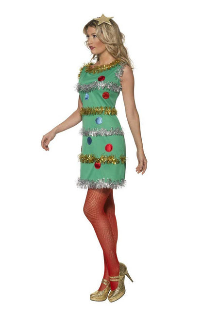 Damen Weihnachtsbaumkleid Kostüm