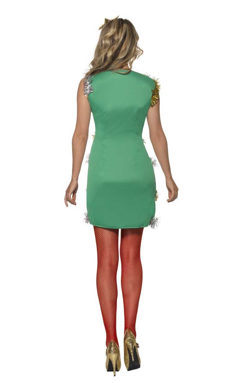 Damen Weihnachtsbaumkleid Kostüm