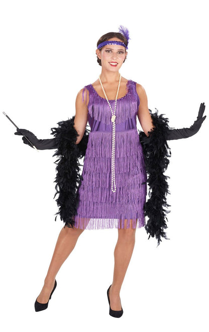 1920s Purple Flapper Costume - Fancydress.com