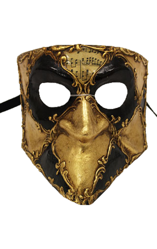 Gold Bauta Masquerade Facepiece