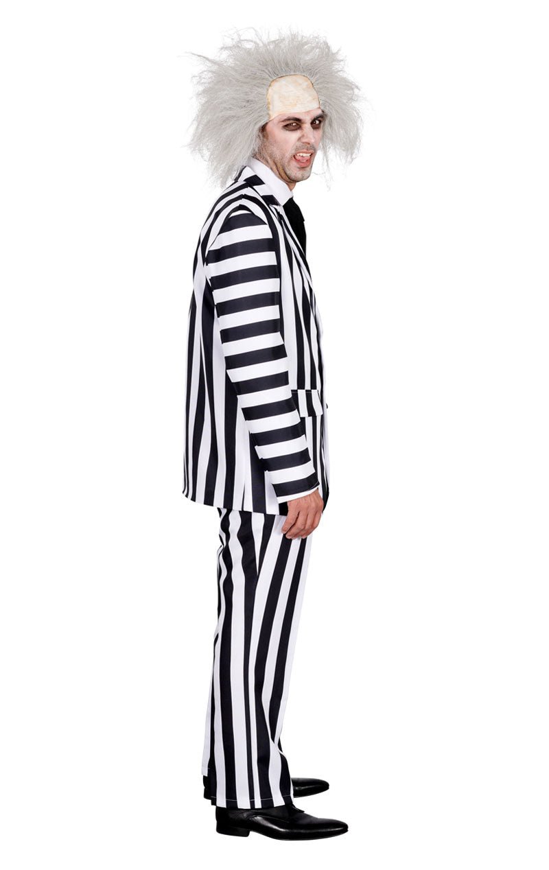 Adult Black and White Halloween Suit - Fancydress.com