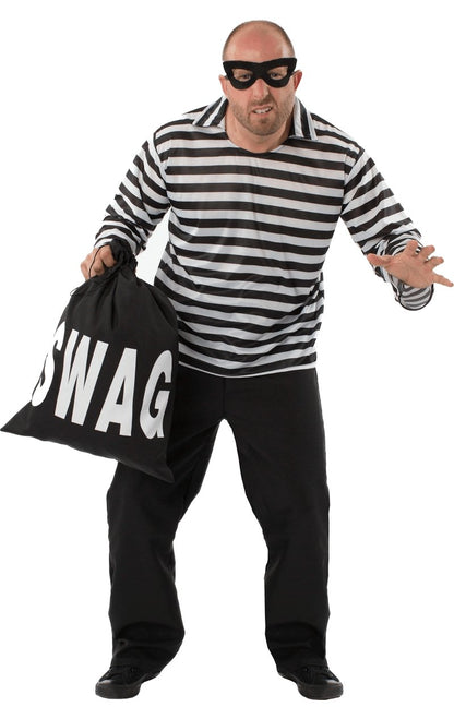 Adult Burglar Costume - Fancydress.com