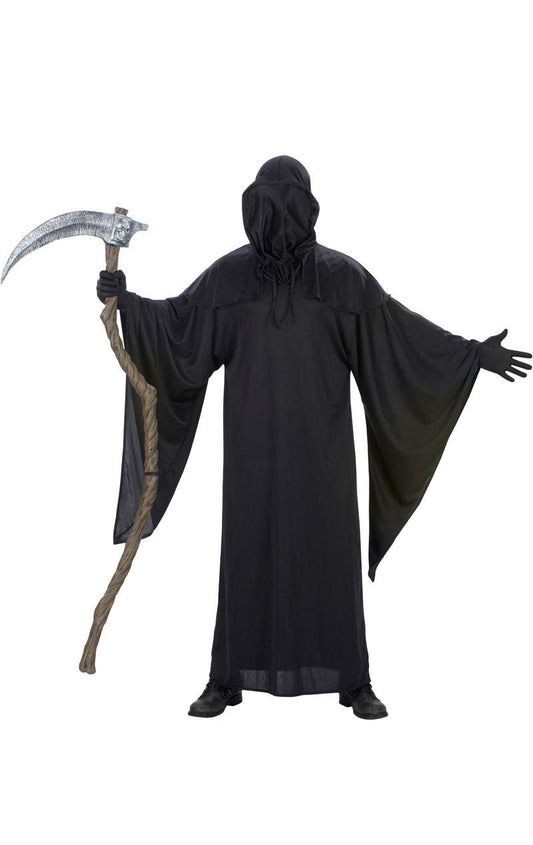 Adult Dark Grim Reaper Costume - Fancydress.com