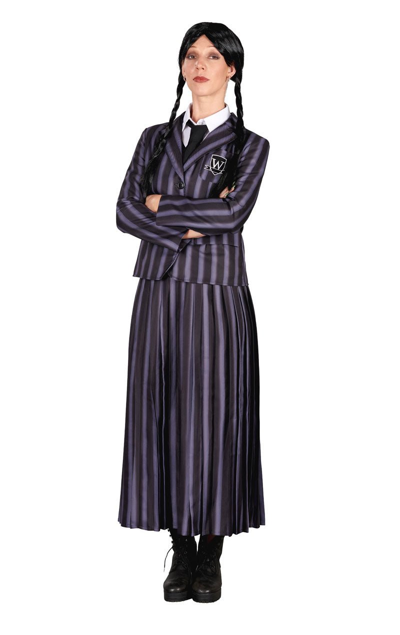 Adult Gothic Girl Uniform Costume - Fancydress.com