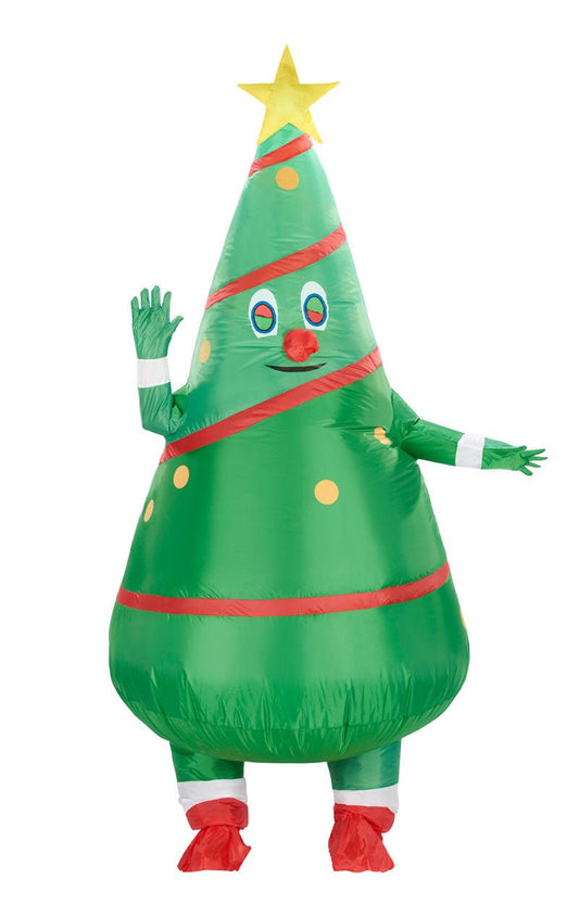 Adult Inflatable Christmas Tree Costume - Fancydress.com