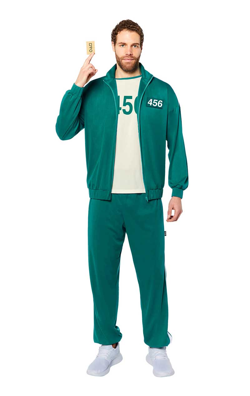 Adult Squid Game Player 456 Costume - Fancydress.com