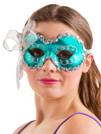 Angelina Light Blue Facepiece - Fancydress.com