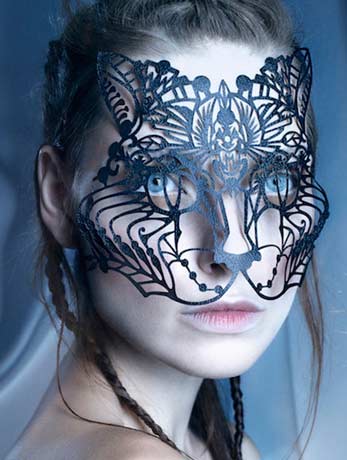 Bastet Face Lace - Fancydress.com