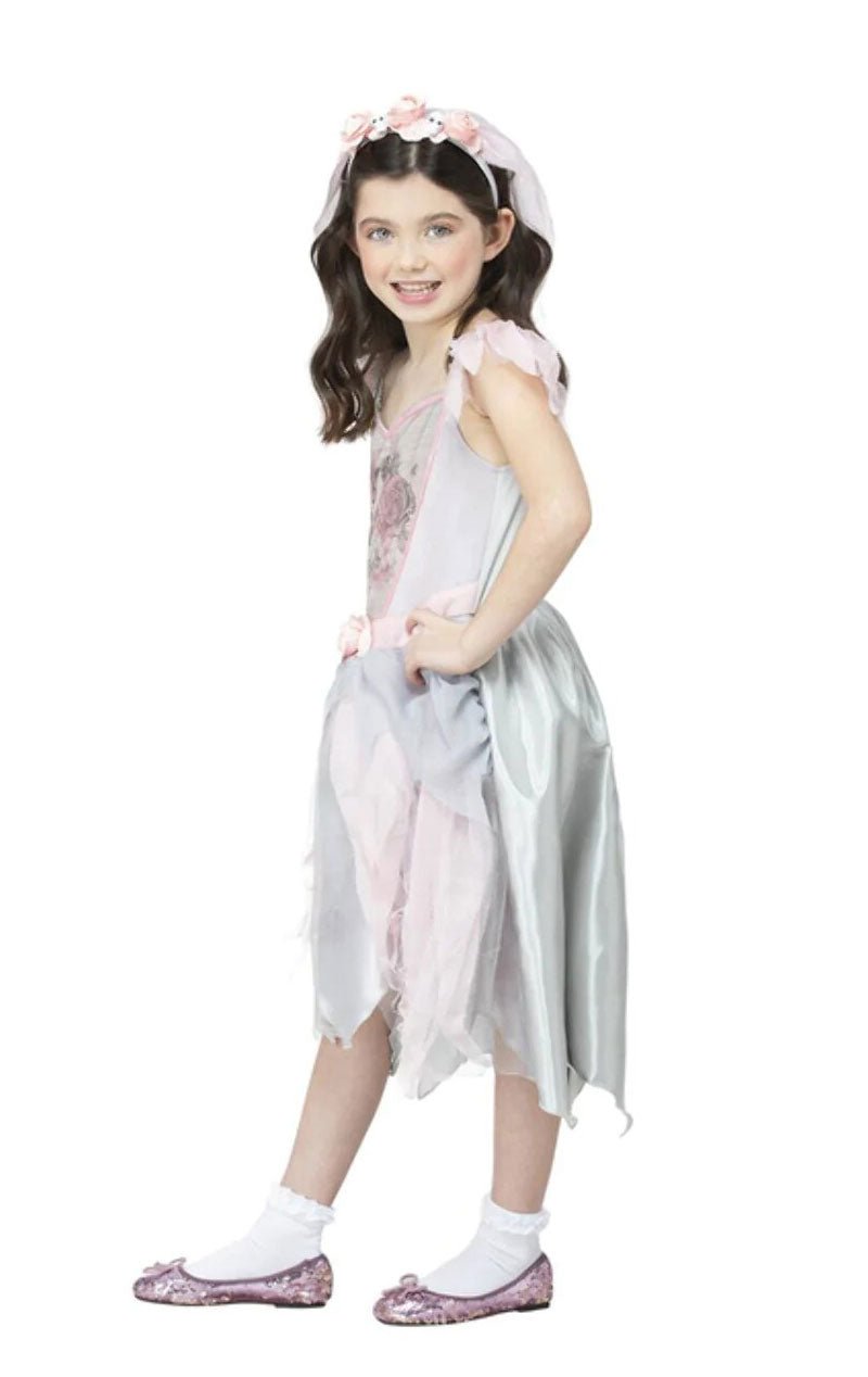 Childrens Vintage Ghost Bride Costume - Fancydress.com