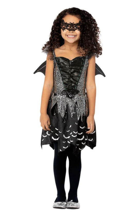 Girls Dark Bat Fairy Halloween Costume - Fancydress.com