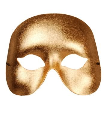 Gold Cocktail Facepiece - Fancydress.com