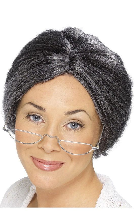 Grey Granny Wig - Fancydress.com