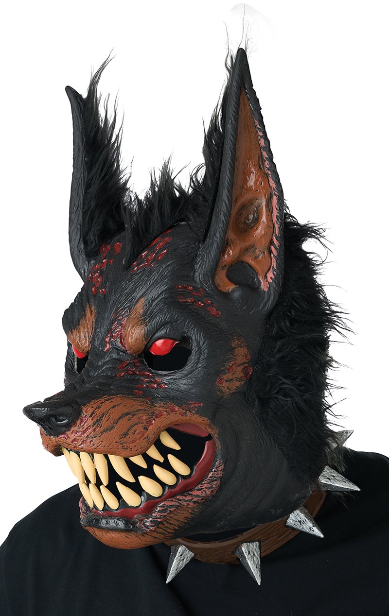 Hell Hound Ani-Motion Mask - Fancydress.com