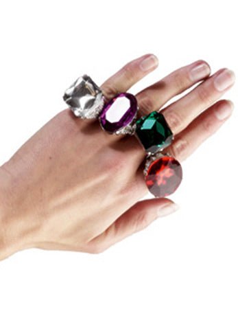 Jewelled Ring Accessory - Fancydress.com