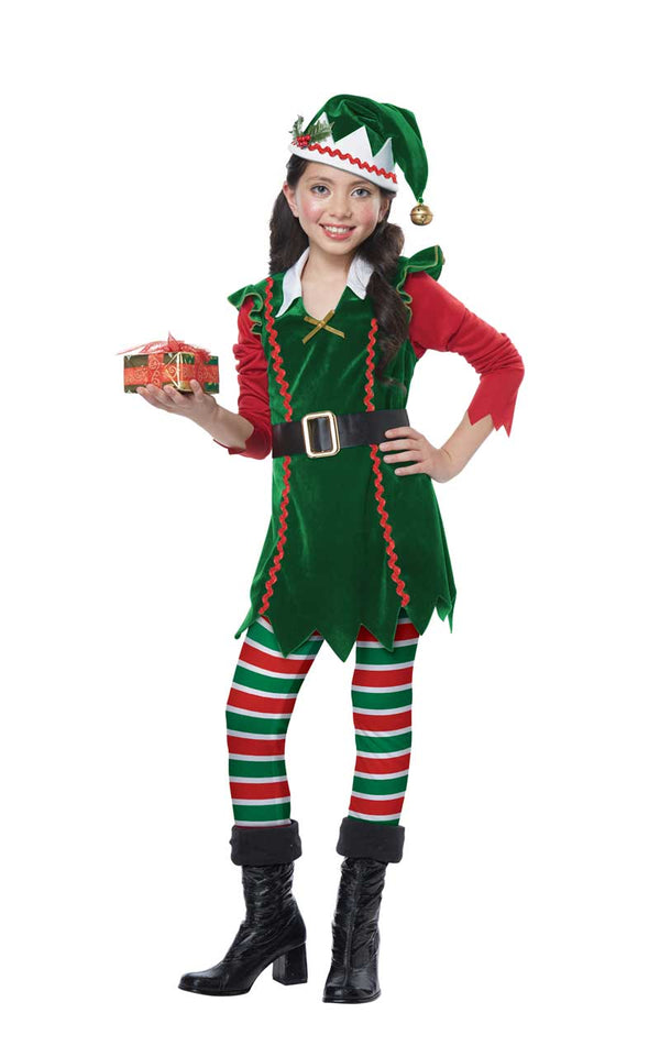 Kids Festive Elf Costume - fancydress.com